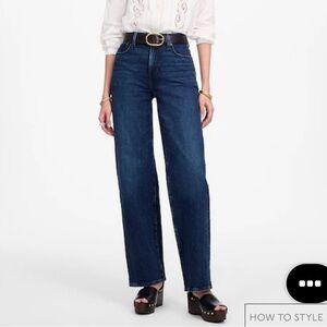 Madewell The Curvy Perfect Vintage Wide-Leg Jean, Size 26